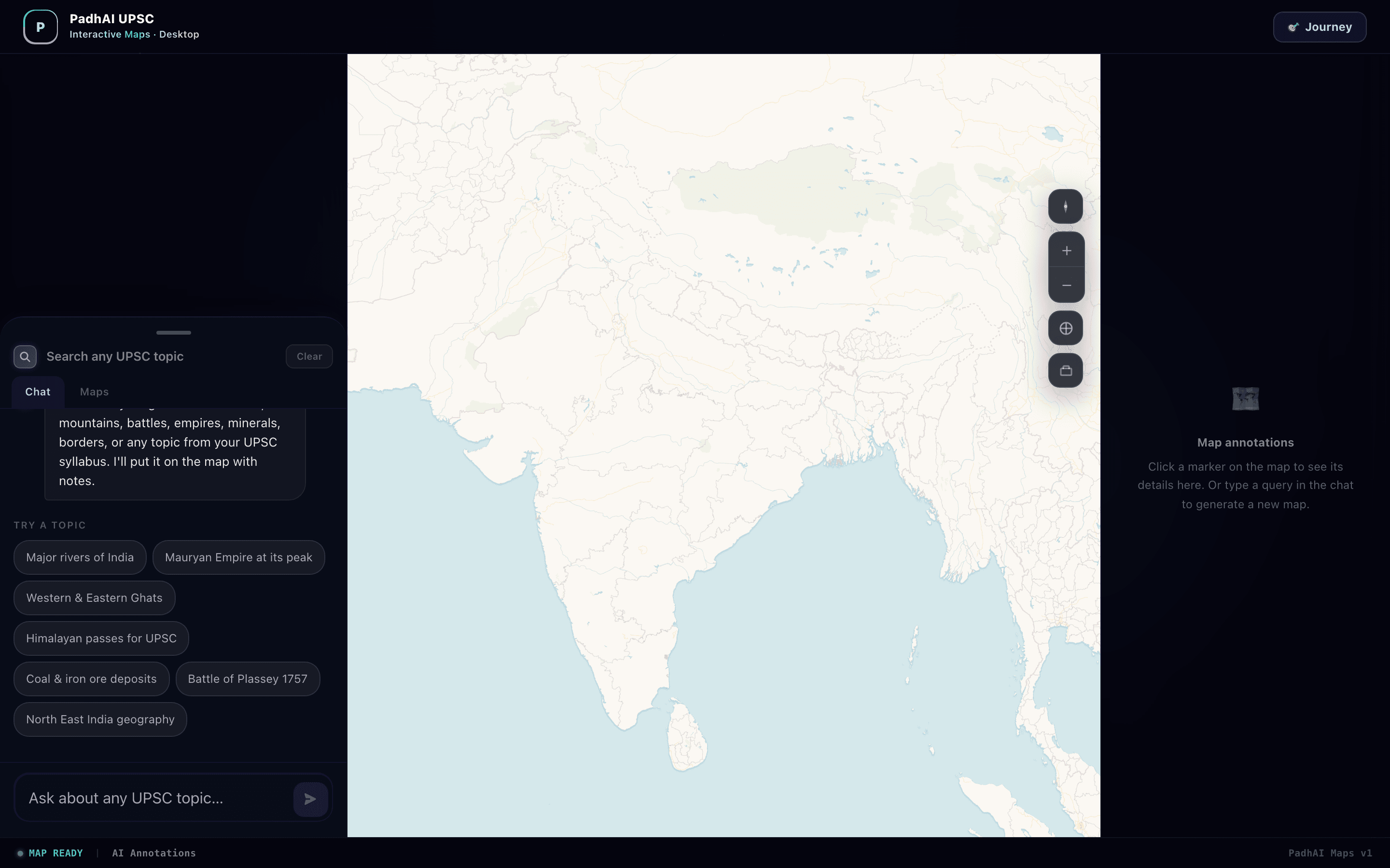 AI-Powered UPSC Map preview